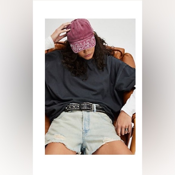 Free People Accessories - Free People Understated Leather Reiko Washed Baseball Hat